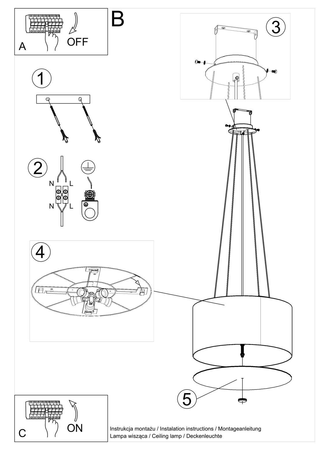 Żyrandol OTTO 50 czarny - obrazek 6