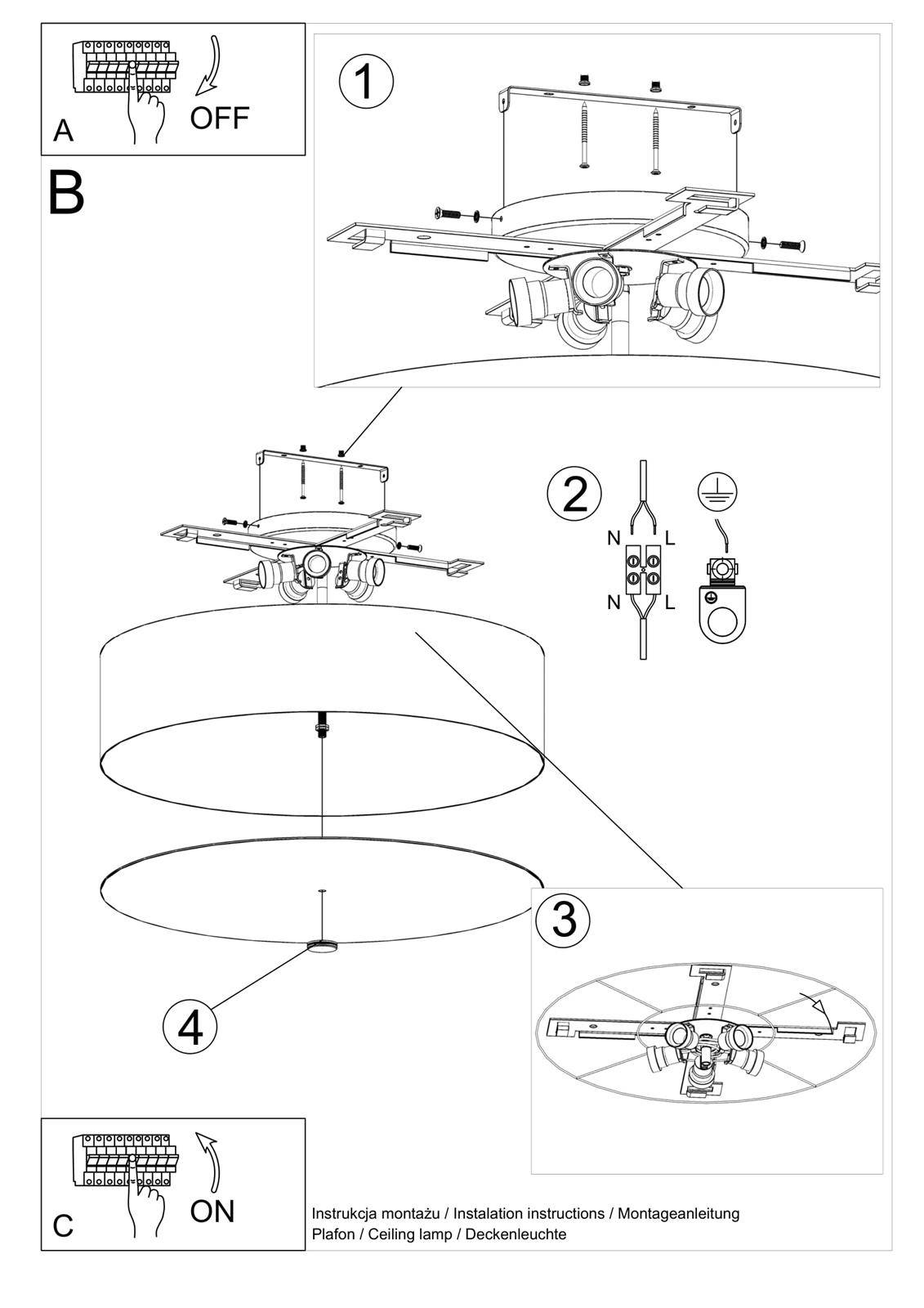 Plafon SKALA 60 biały - obrazek 6