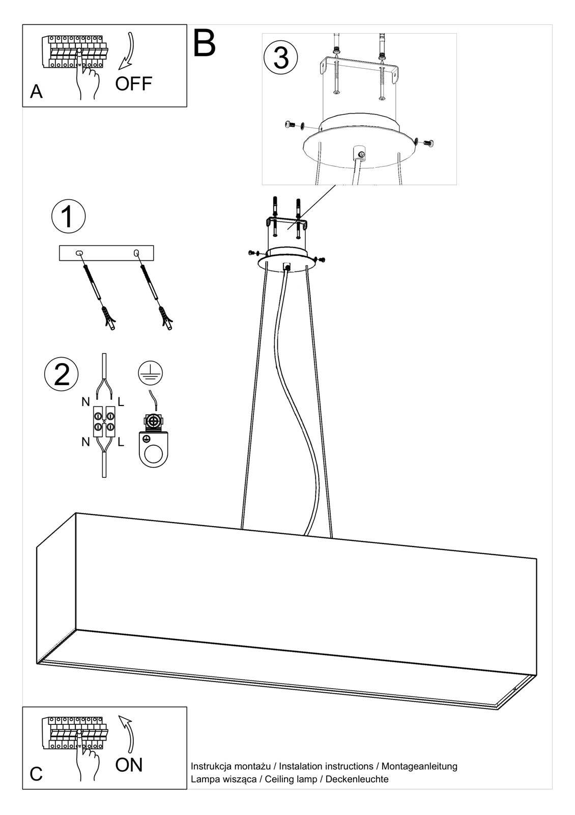Żyrandol SANTA 120 biały - obrazek 6
