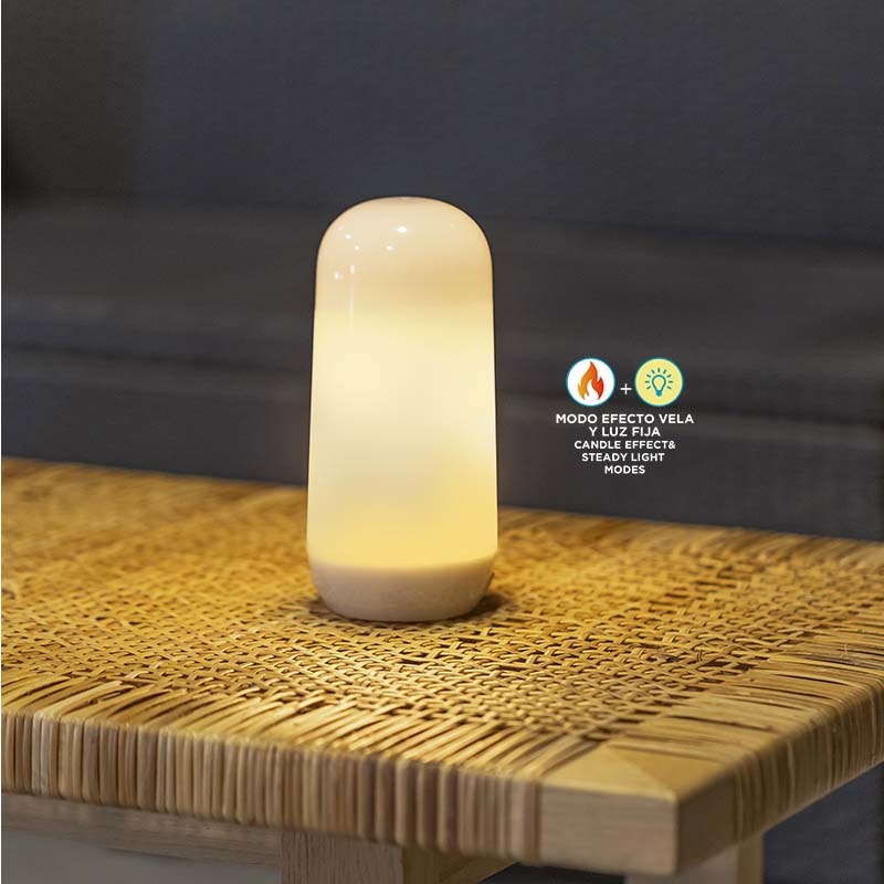 NEW GARDEN lampa stołowa CANDY z efektem płomienia IN&OUT BATTERY - obrazek 3