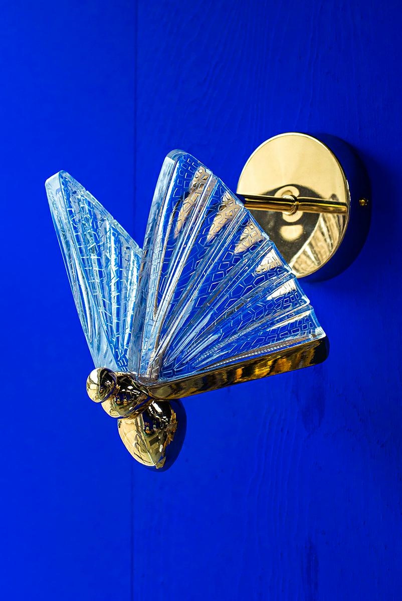 MOOSEE lampa ścienna BUTTERFLY S złota - obrazek 8