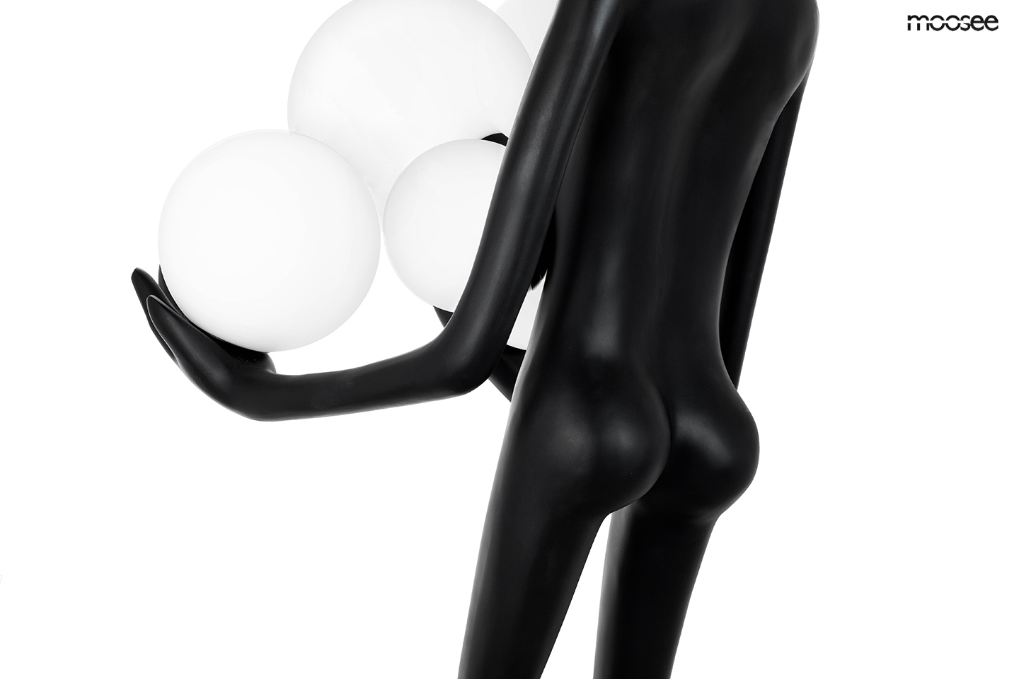 MOOSEE lampa podłogowa HUMAN czarna - obrazek 8