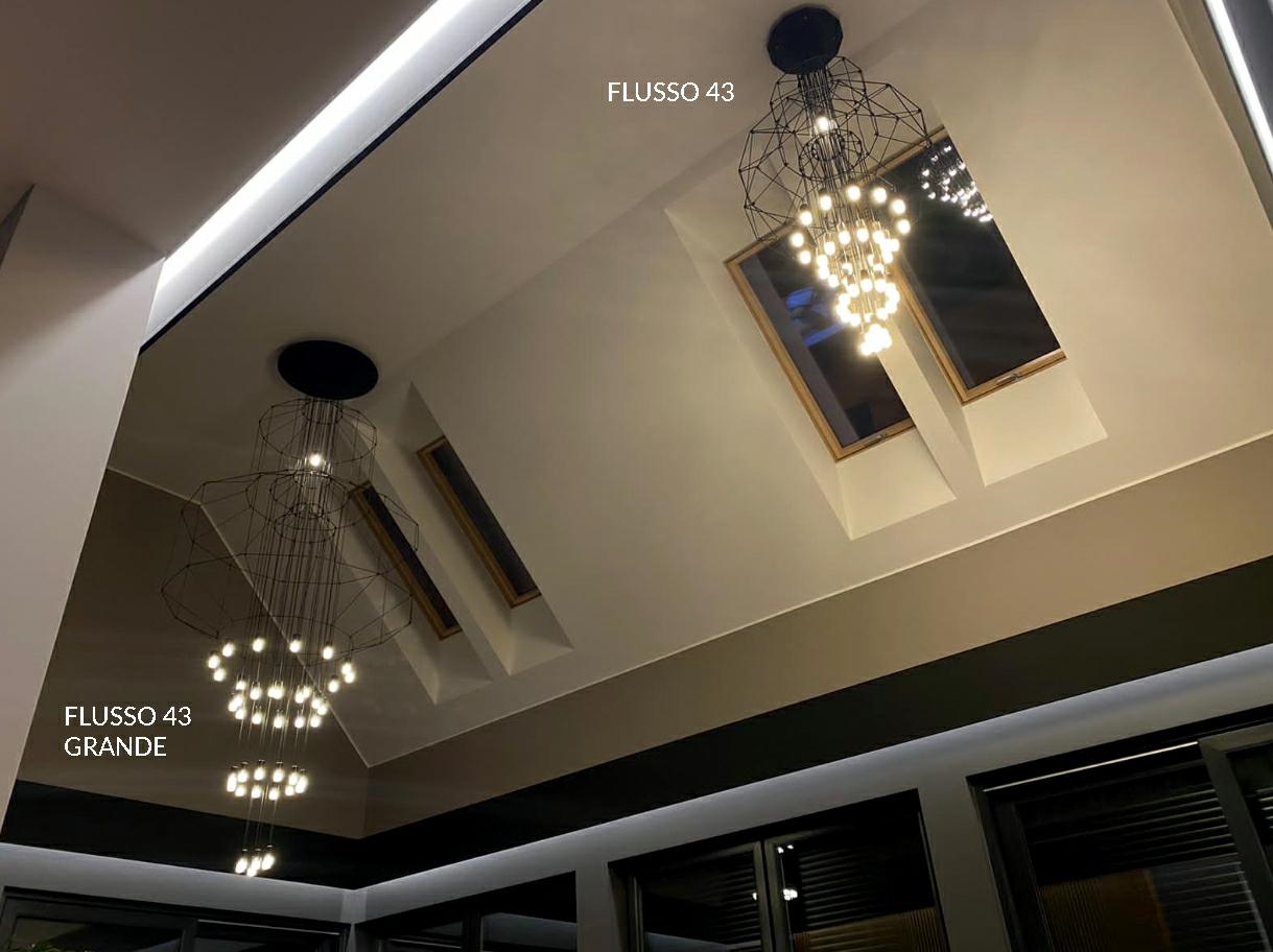 Lampa wisząca FLUSSO 43 GRANDE czarne - obrazek 6