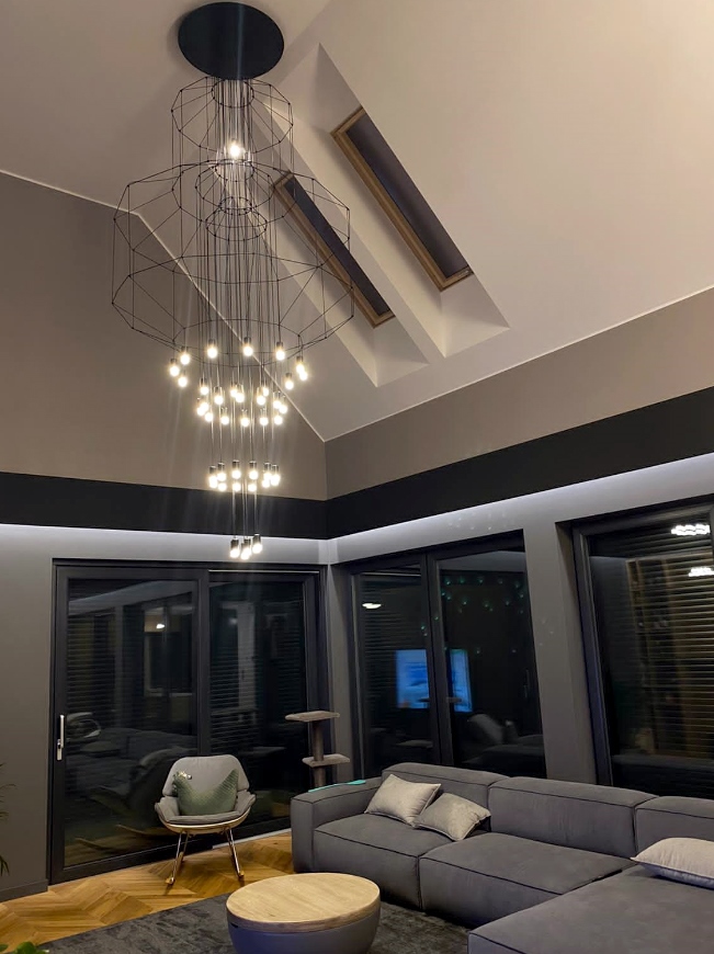 Lampa wisząca FLUSSO 43 GRANDE czarne - obrazek 7