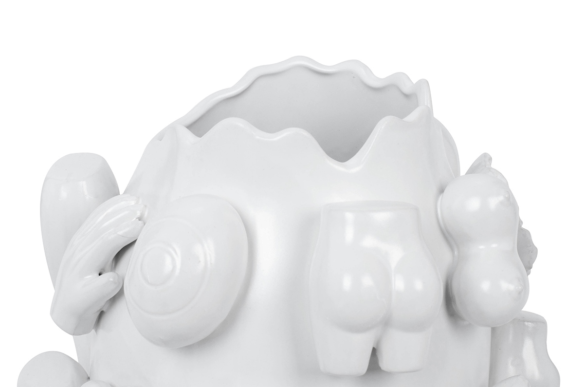 KARE wazon dekoracyjny BODY PARTS 25cm biały - obrazek 3