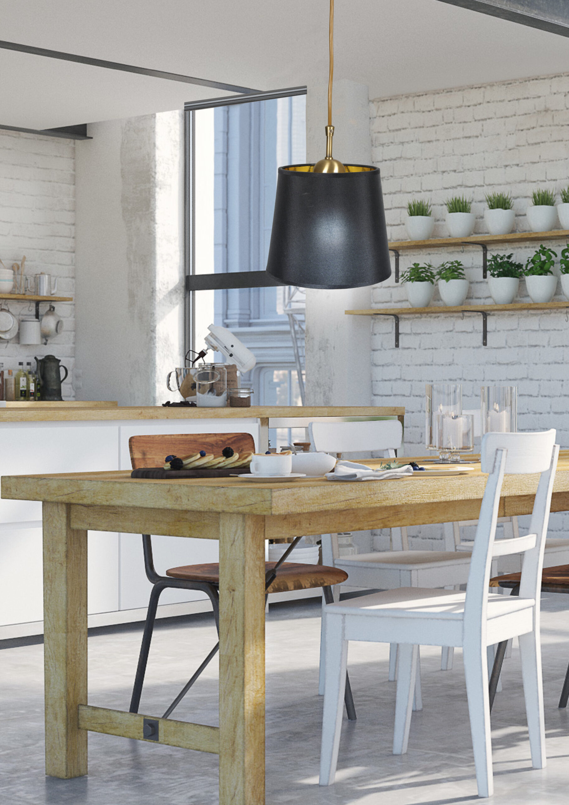 MILONGA LAMPA WISZĄCA 1X60W E27 PATYNA - obrazek 3