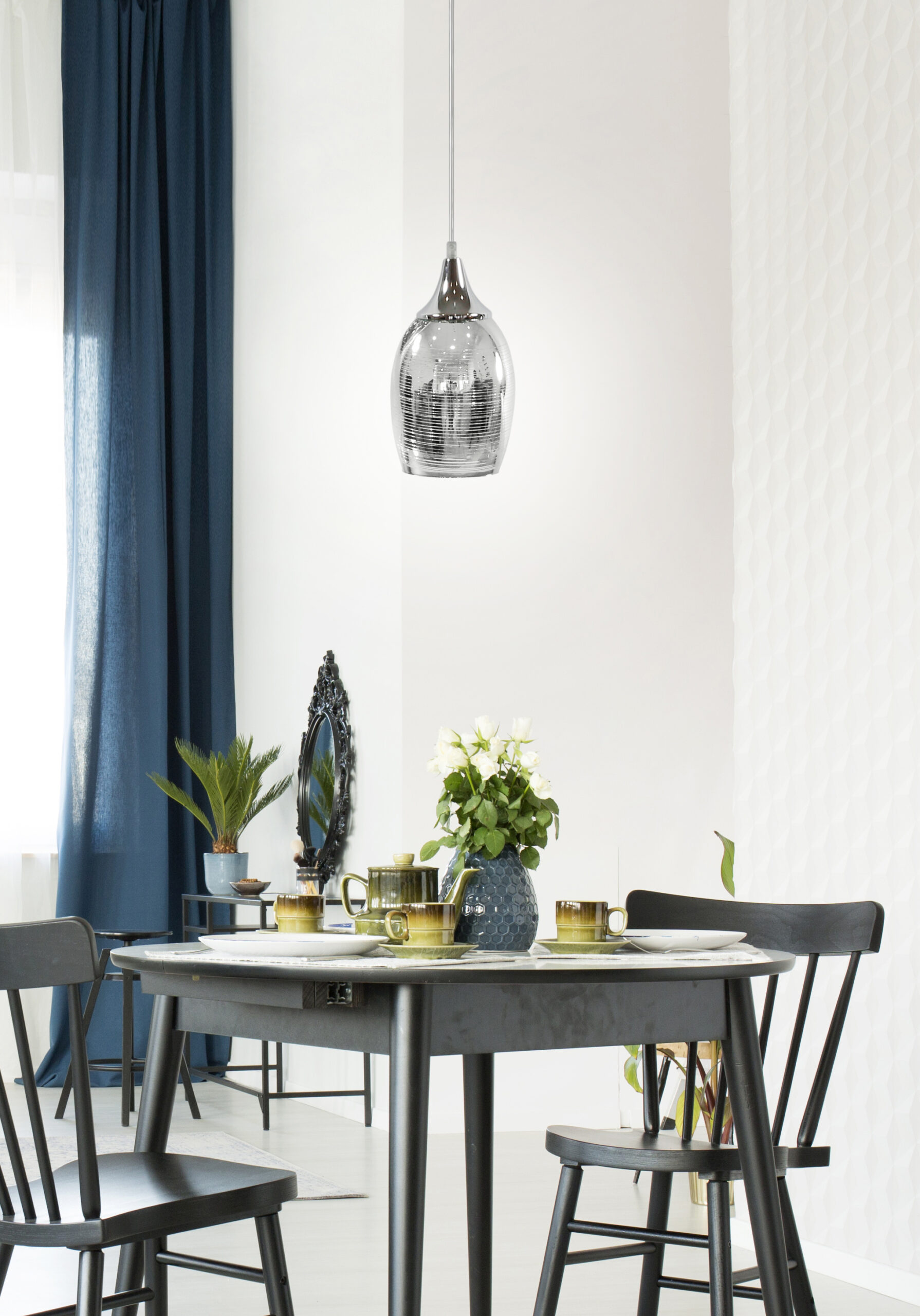 MARINA LAMPA WISZĄCA 14 1X60W E27 CHROM - obrazek 9