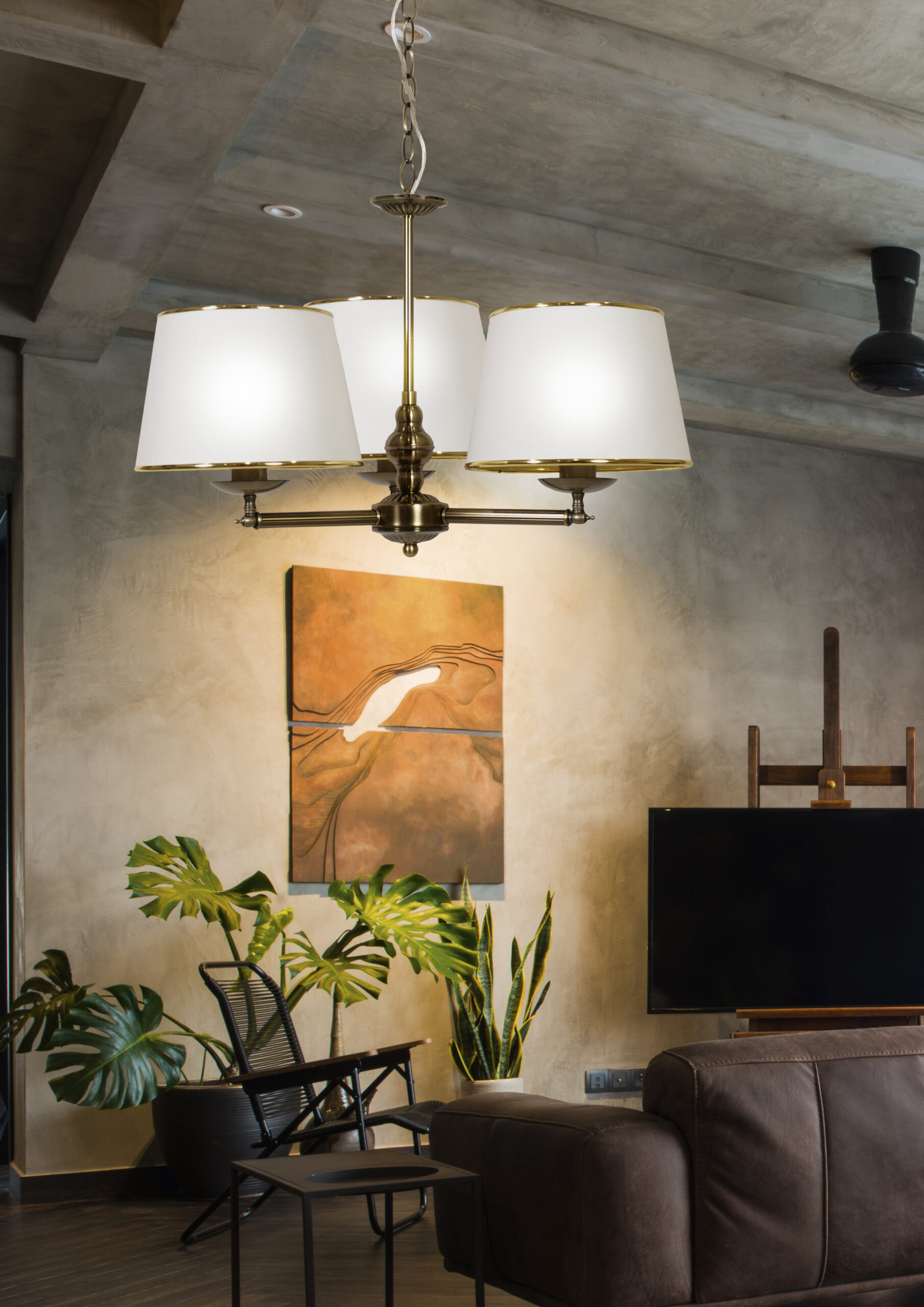 GRAND LAMPA WISZĄCA 3X40W E14 PATYNA - obrazek 3