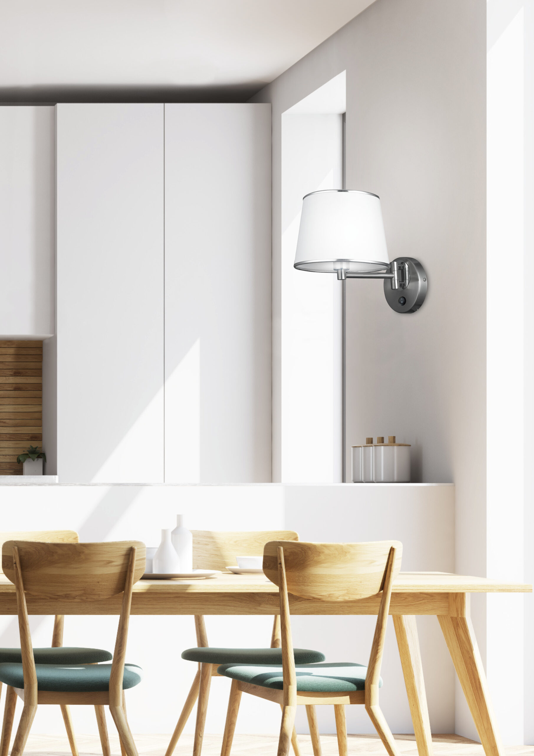 IBIS LAMPA KINKIET 1X40W E14 SATYNA - obrazek 3