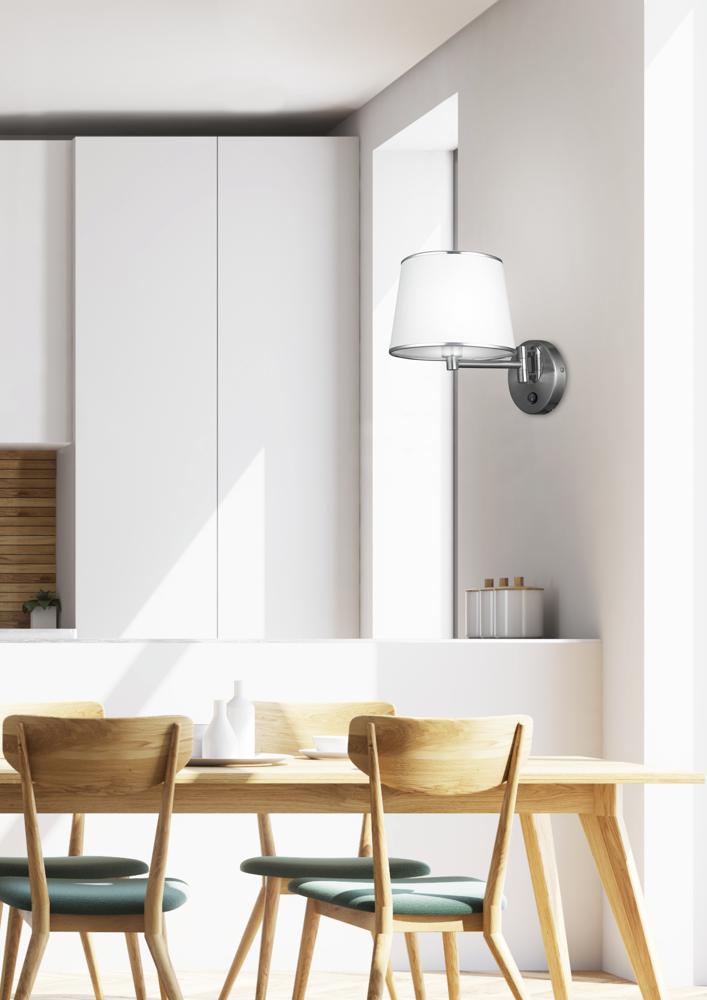 IBIS LAMPA KINKIET 1X40W E14 SATYNA - obrazek 4