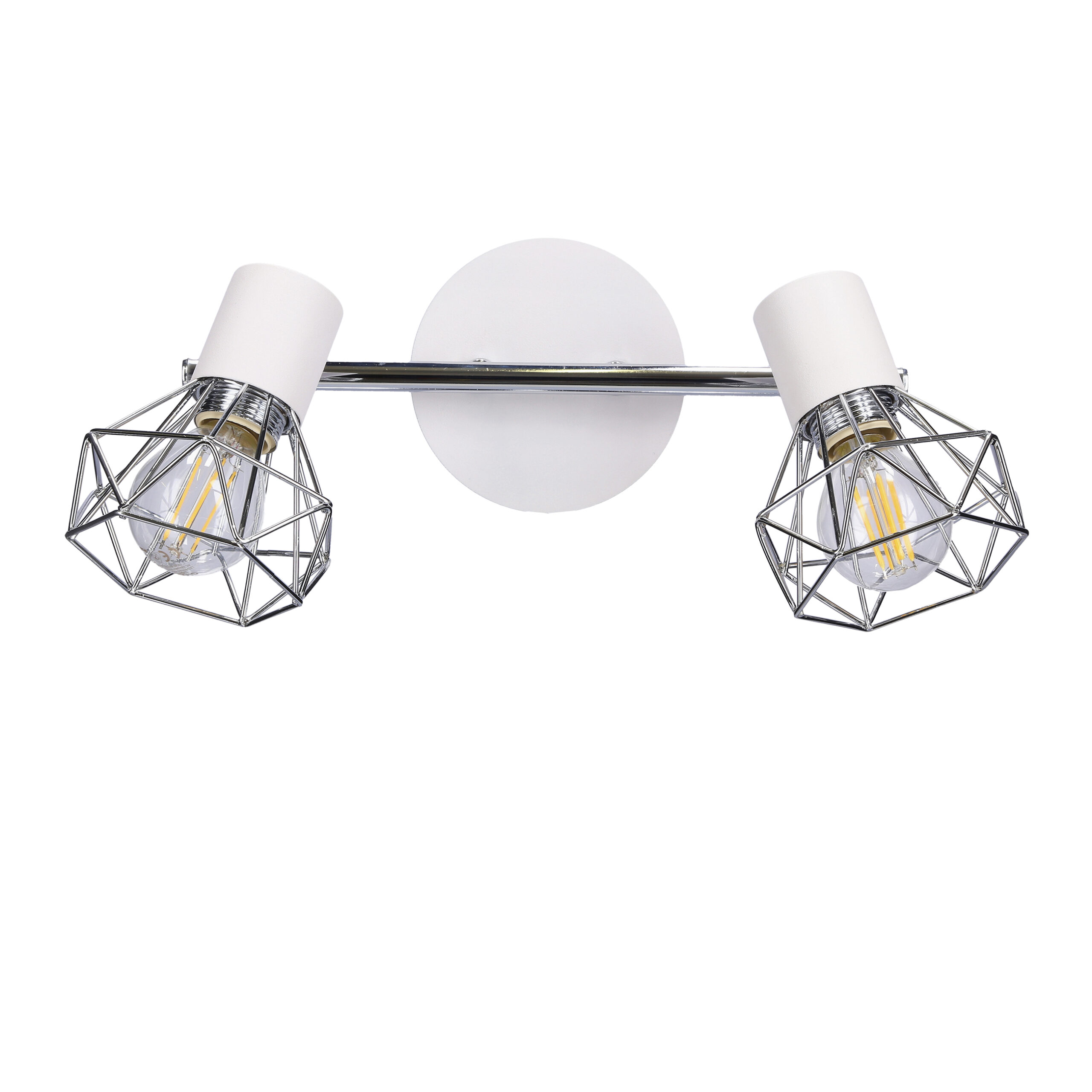 VERVE LAMPA SUFITOWA LISTWA 2X40W E14 BIAŁY ABAŻUR CHROM - obrazek 8