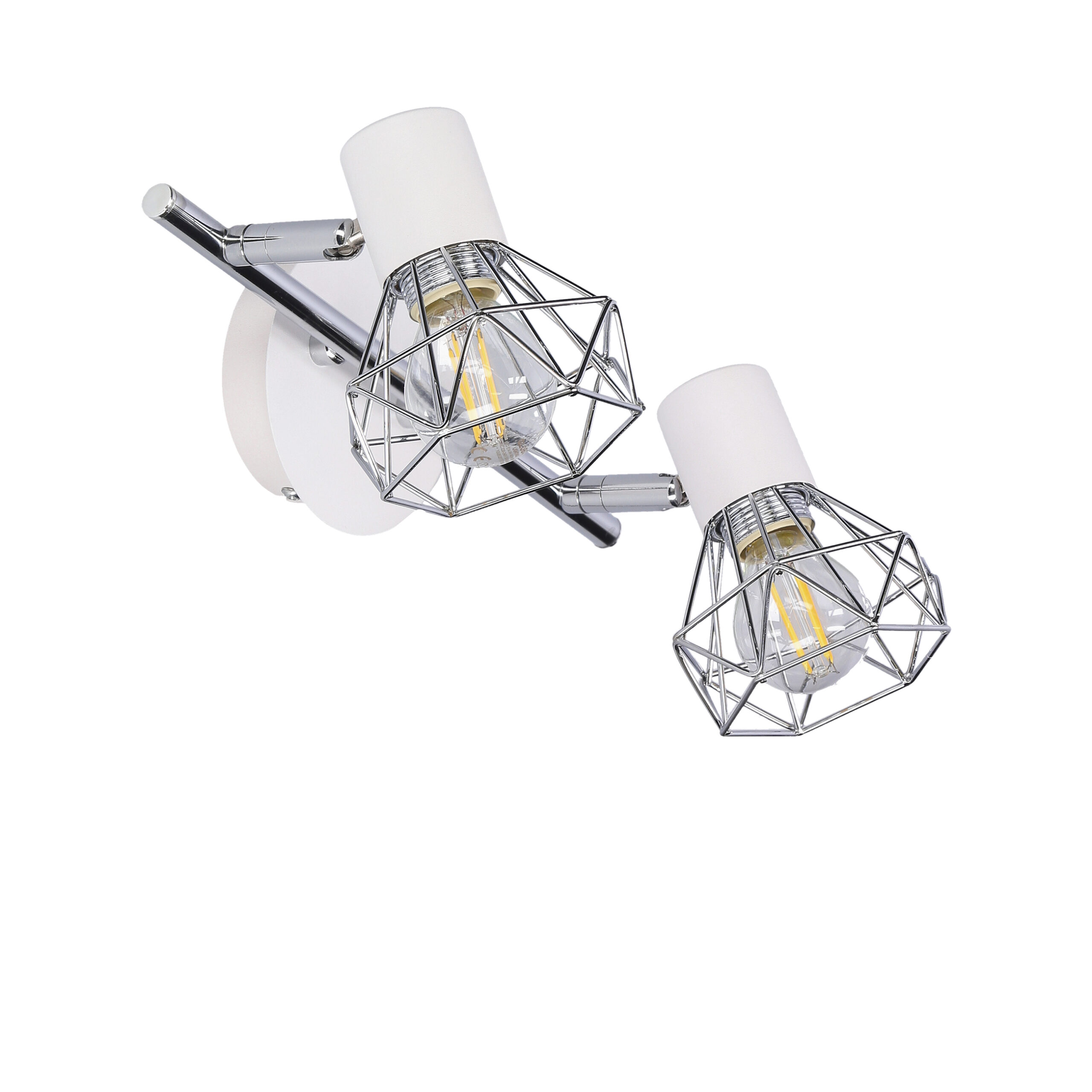 VERVE LAMPA SUFITOWA LISTWA 2X40W E14 BIAŁY ABAŻUR CHROM - obrazek 10