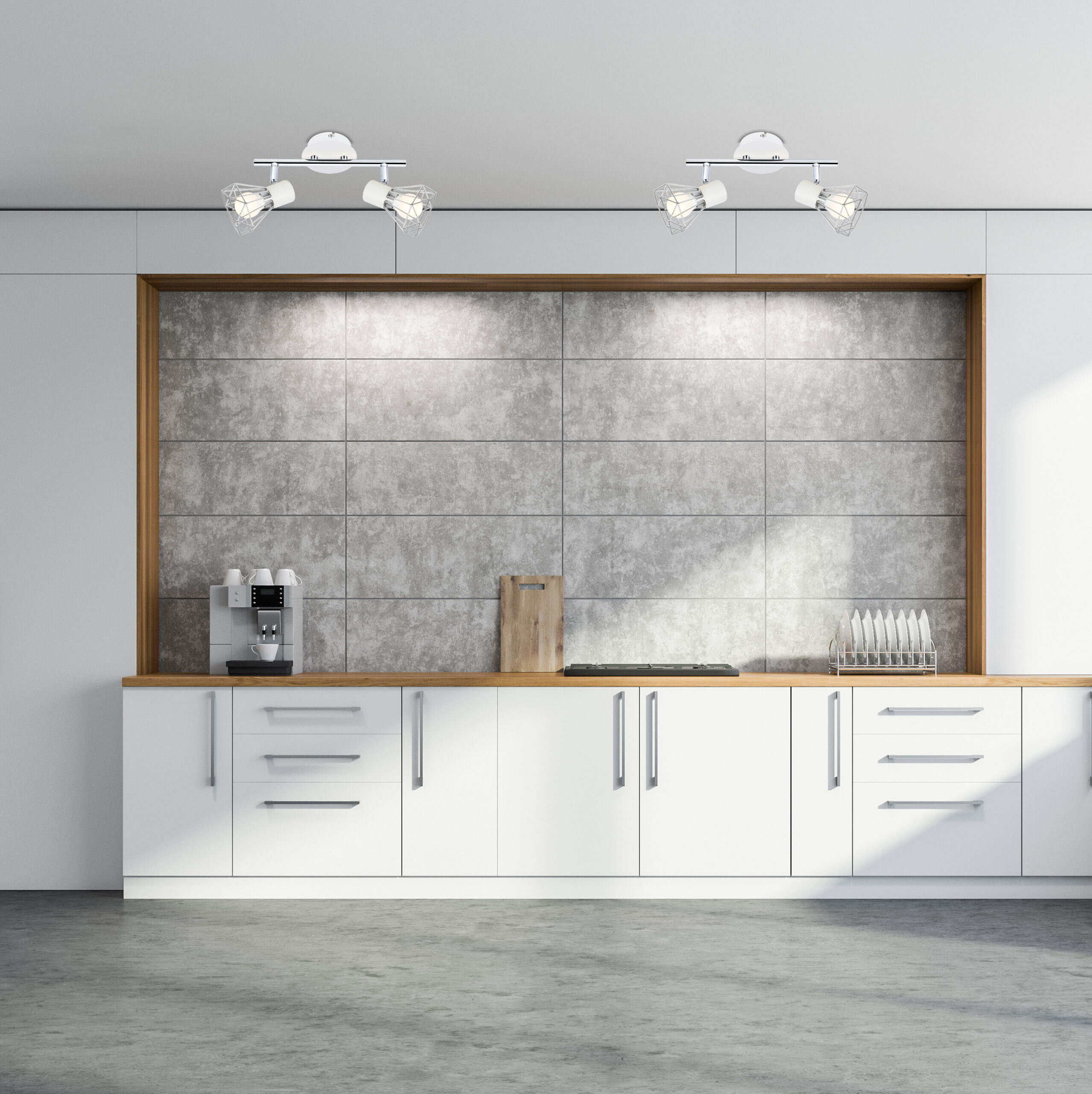 VERVE LAMPA SUFITOWA LISTWA 2X40W E14 BIAŁY ABAŻUR CHROM - obrazek 13
