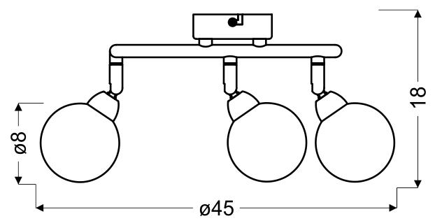 KALEIDOSCOPE LAMPA SUFITOWA SPIRALA 3X4W LED G9 CHROM - obrazek 4