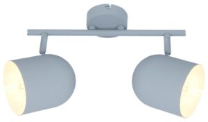 AZURO LAMPA SUFITOWA LISTWA 2X40W E27 SZARY MAT