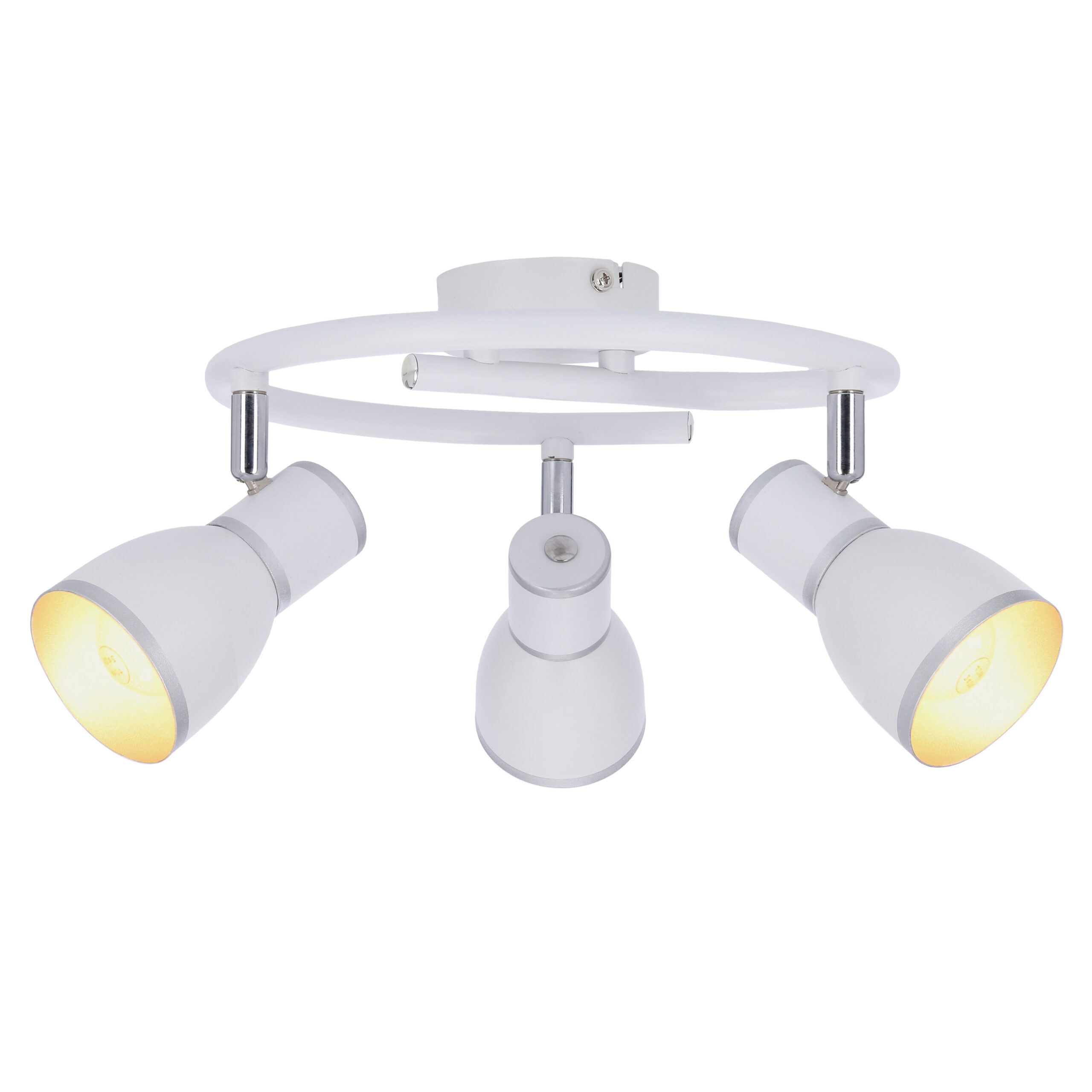 FIDO LAMPA SUFITOWA SPIRALA 3X40W E14 BIAŁY+CHROM - obrazek 14