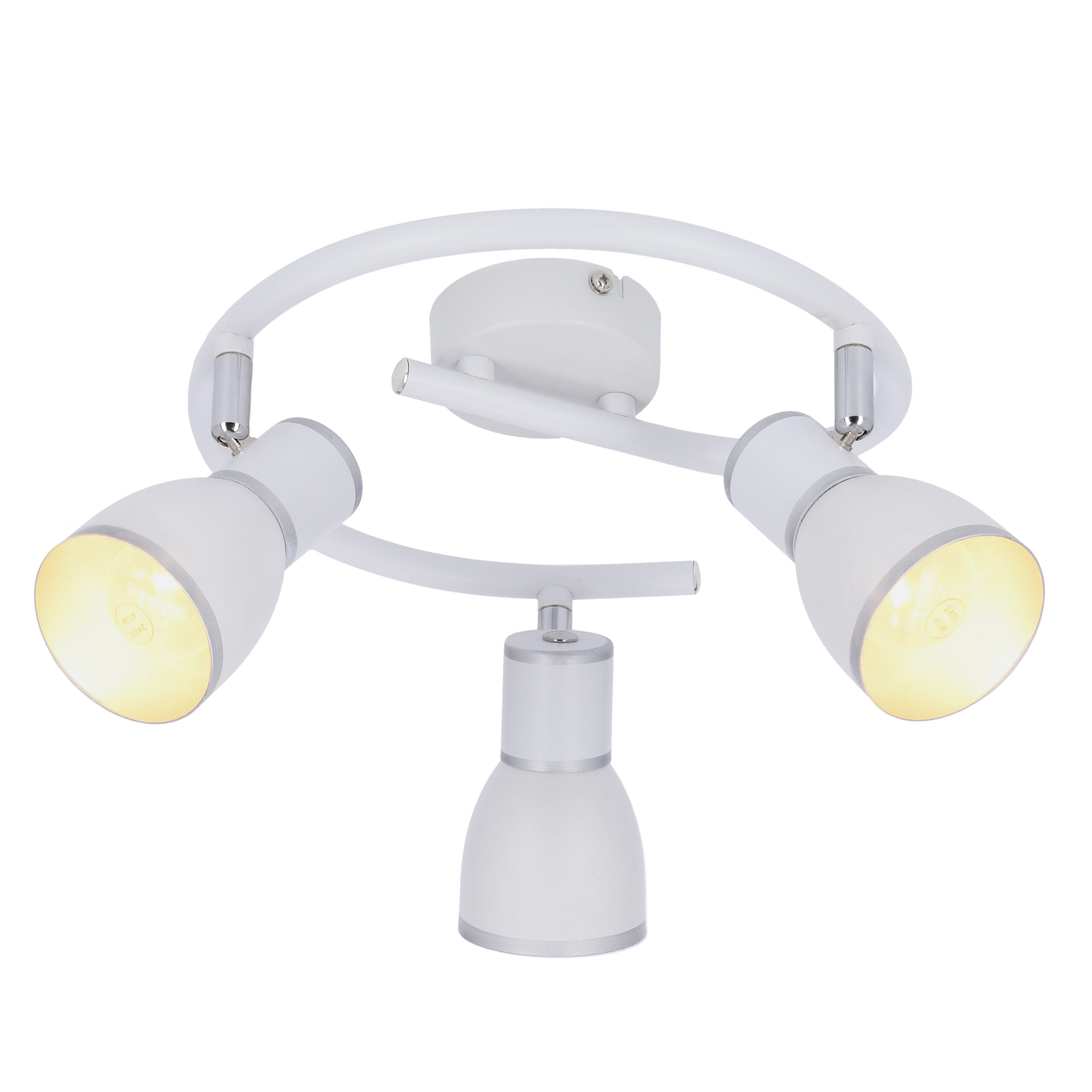 FIDO LAMPA SUFITOWA SPIRALA 3X40W E14 BIAŁY+CHROM - obrazek 16