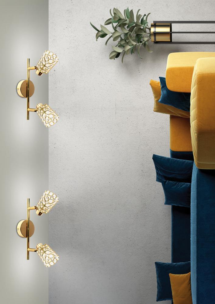 YORK LAMPA SUFITOWA LISTWA 2X40W G9 MOSIĄDZ (BŻ) - obrazek 4