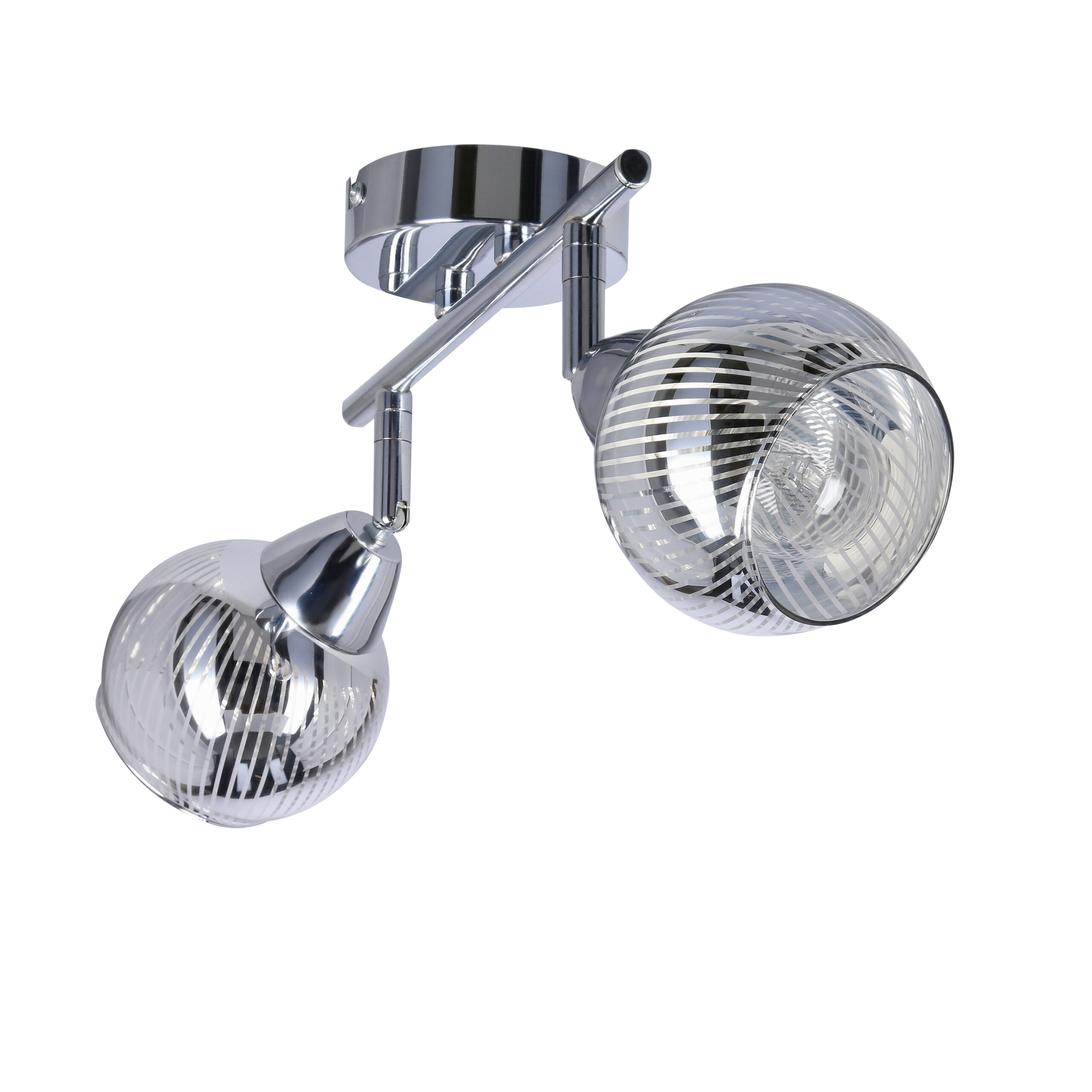 FORT LAMPA SUFITOWA LISTWA 2X10W E14 LED CHROM - obrazek 7