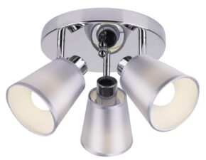 PIN LAMPA SUFITOWA PLAFON 3X40W E14 CHROM