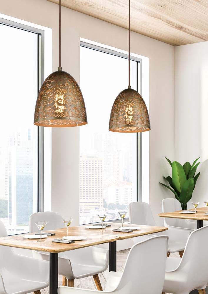 SFINKS LAMPA WISZĄCA 20/21 STOŻEK 1X60W E27 AŻUROWY PATYNA - obrazek 4