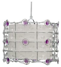 SENECA LAMPA WISZĄCA 30 1X40W E27 FIOLET + LINKA 85-10523