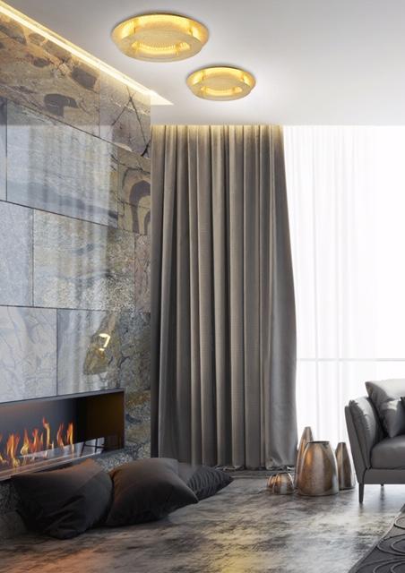 MERLE LAMPA SUFITOWA PLAFON 40 18W LED 3000K ZŁOTY - obrazek 12