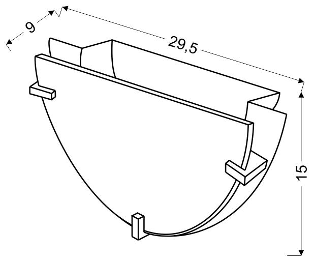 FRENA LAMPA SUFITOWA PLAFON 0,5 1X60W E27 SATYNA - obrazek 3