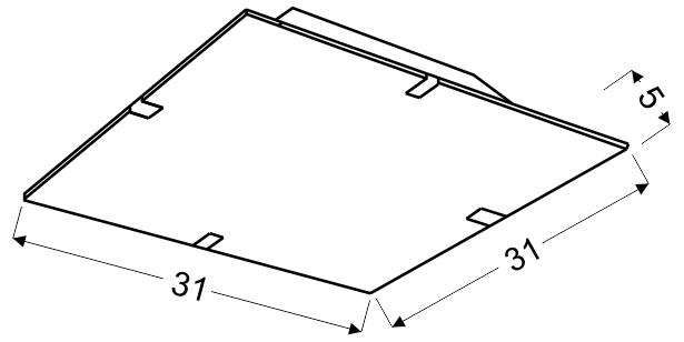 AMBIENTE LAMPA SUFITOWA PLAFON 31X31 10W LED MULTI KOLOR 6500K - obrazek 5