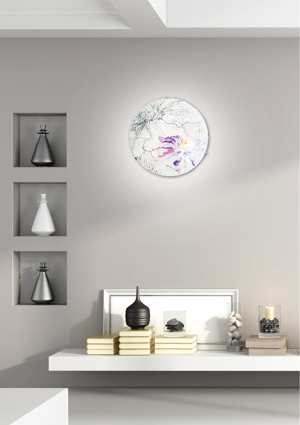 SPRING LAMPA SUFITOWA PLAFON 40 2X60W E27 FIOLETOWY - obrazek 4