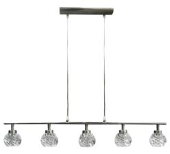 GIRA ZWIS 5X40W G9 SATYNA NIKIEL+KRYSZTAŁ PROMOCJA