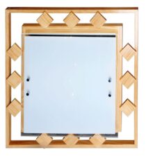 NATURA PLAFON 2X60W E27 40X40X10,5 KWADRACIKI ZÓŁTY