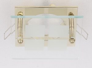 SZ-03 G MR16 ZŁOTA OPR.KWADRAT STAŁA SZKŁO