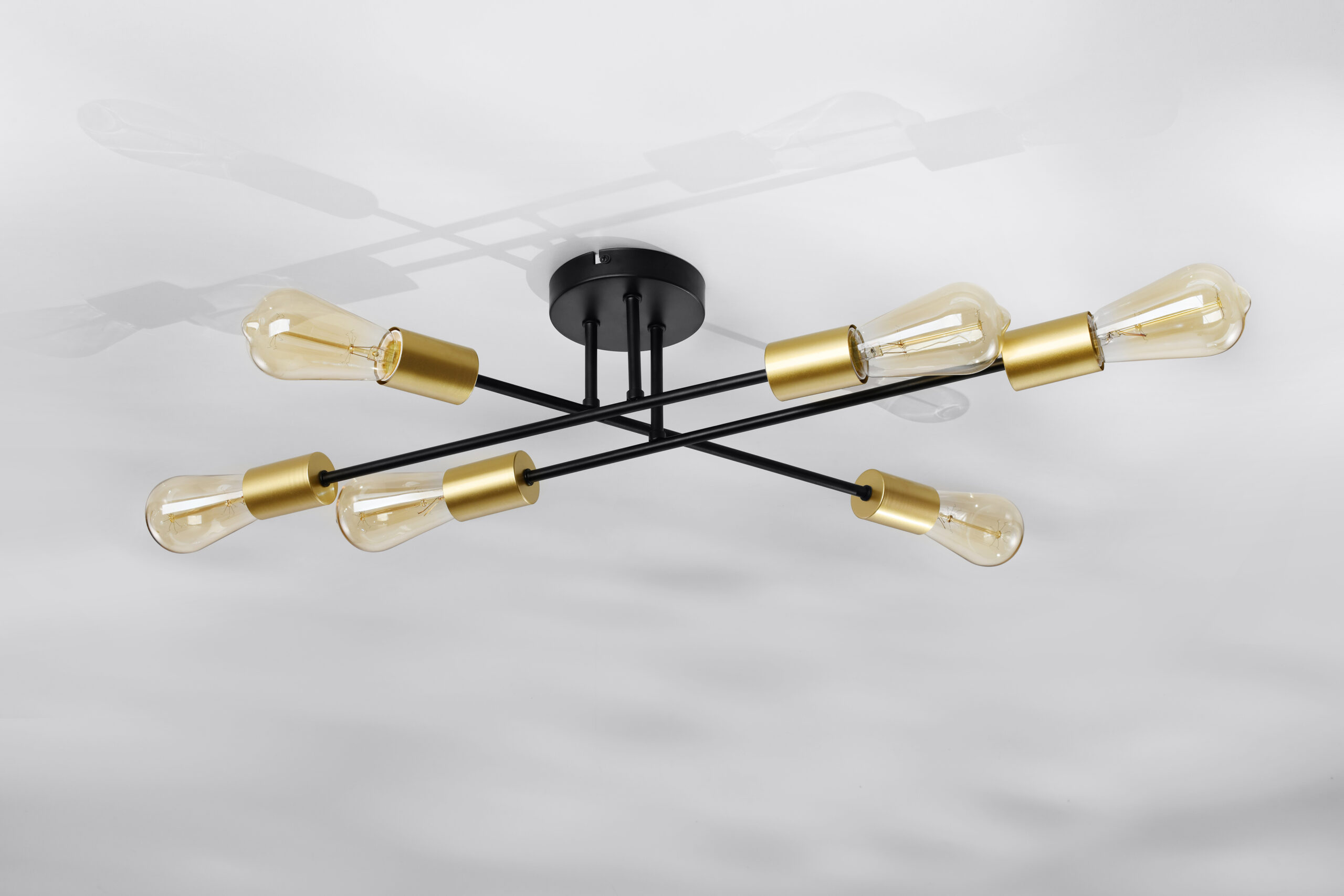 Crespilo lampa sufitowa czarny 6x40w e27 - obrazek 4