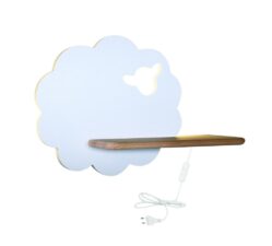 SHEEP LAMPA KINKIET 5W LED 4000K IQ KIDS Z PRZEWODEM Z WŁ. I WTYCZKĄ BIAŁY