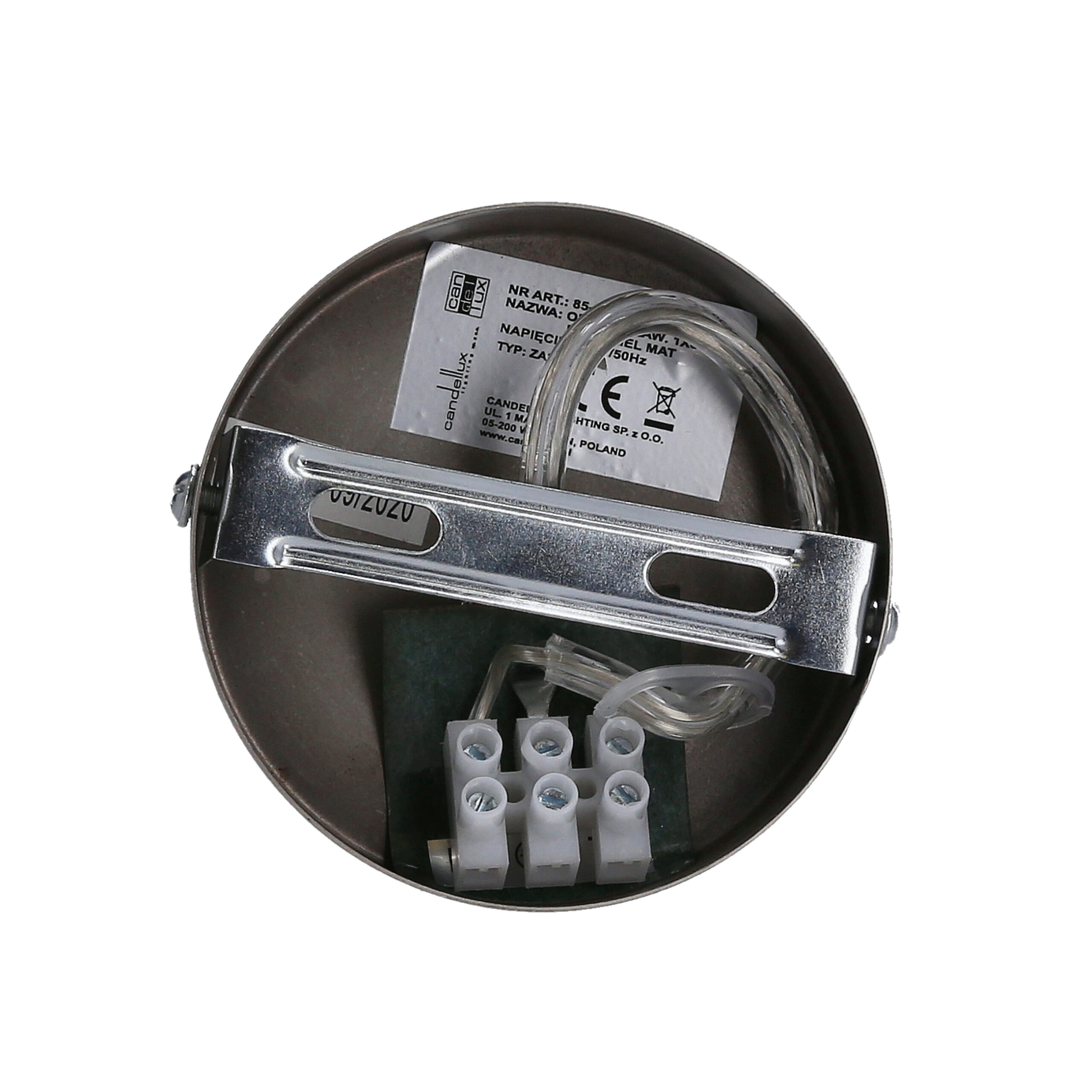RONI LAMPA WISZĄCA 1X60W E27 ABAŻUR CHROMOWY - obrazek 5