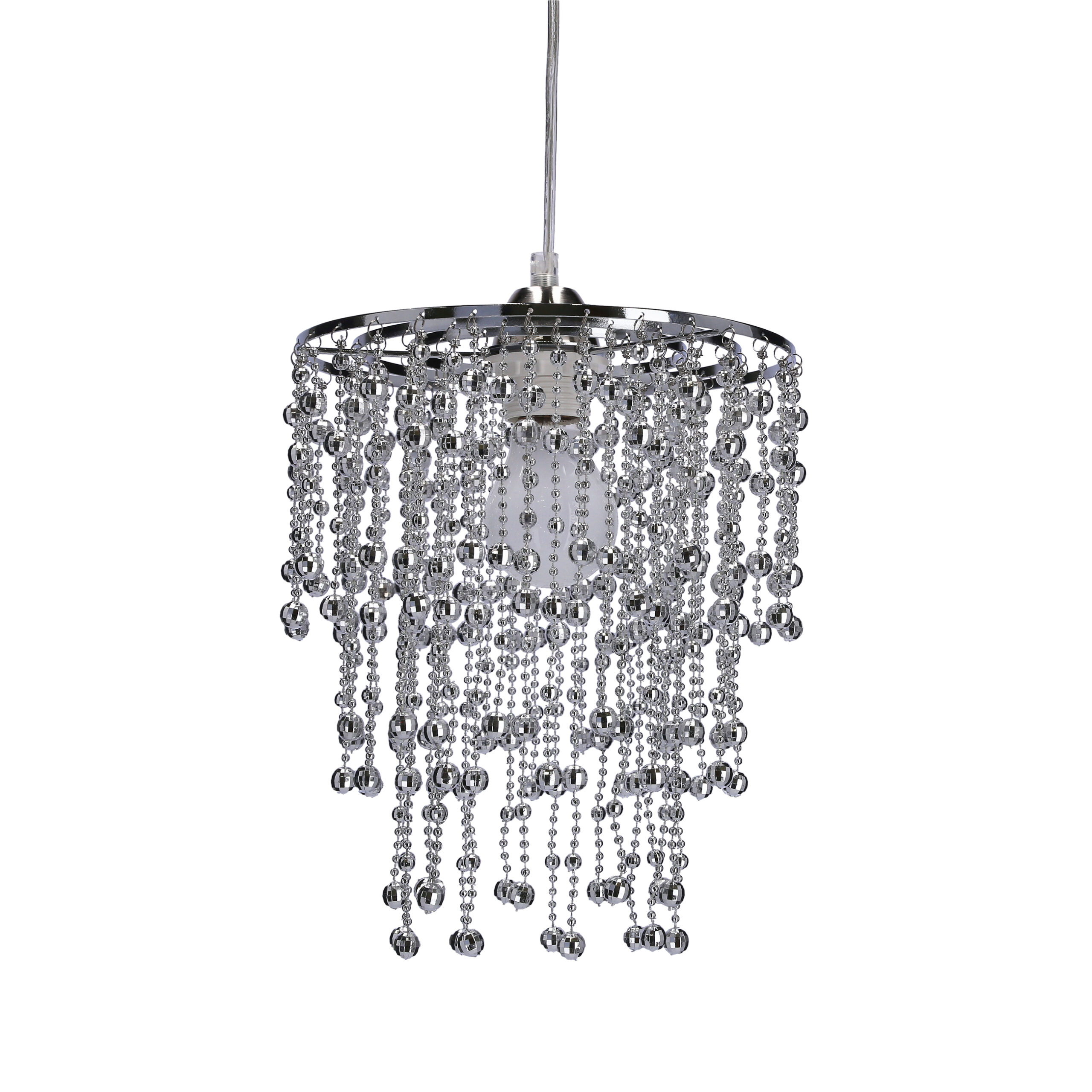 RONI LAMPA WISZĄCA 1X60W E27 ABAŻUR CHROMOWY - obrazek 8