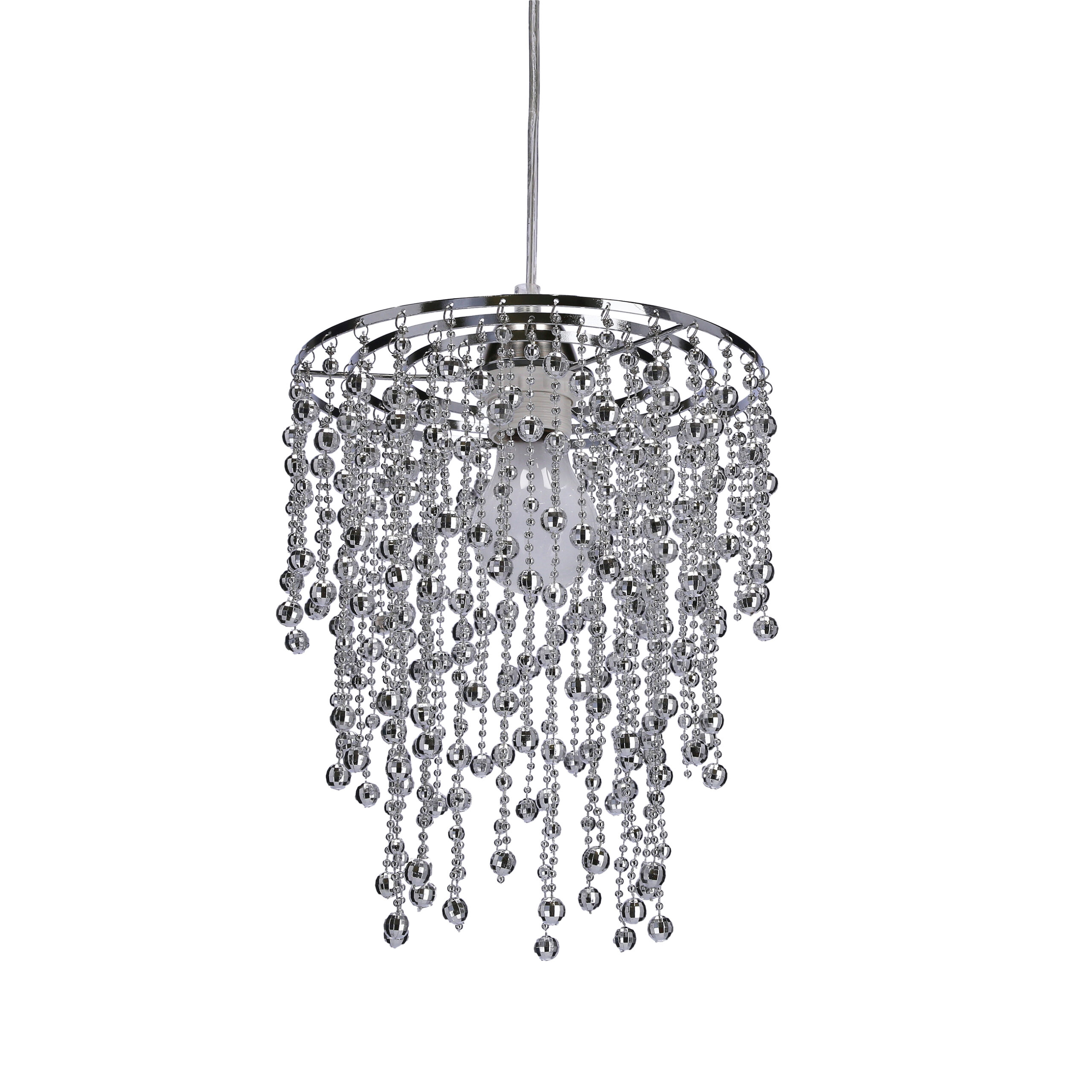 RONI LAMPA WISZĄCA 1X60W E27 ABAŻUR CHROMOWY - obrazek 9