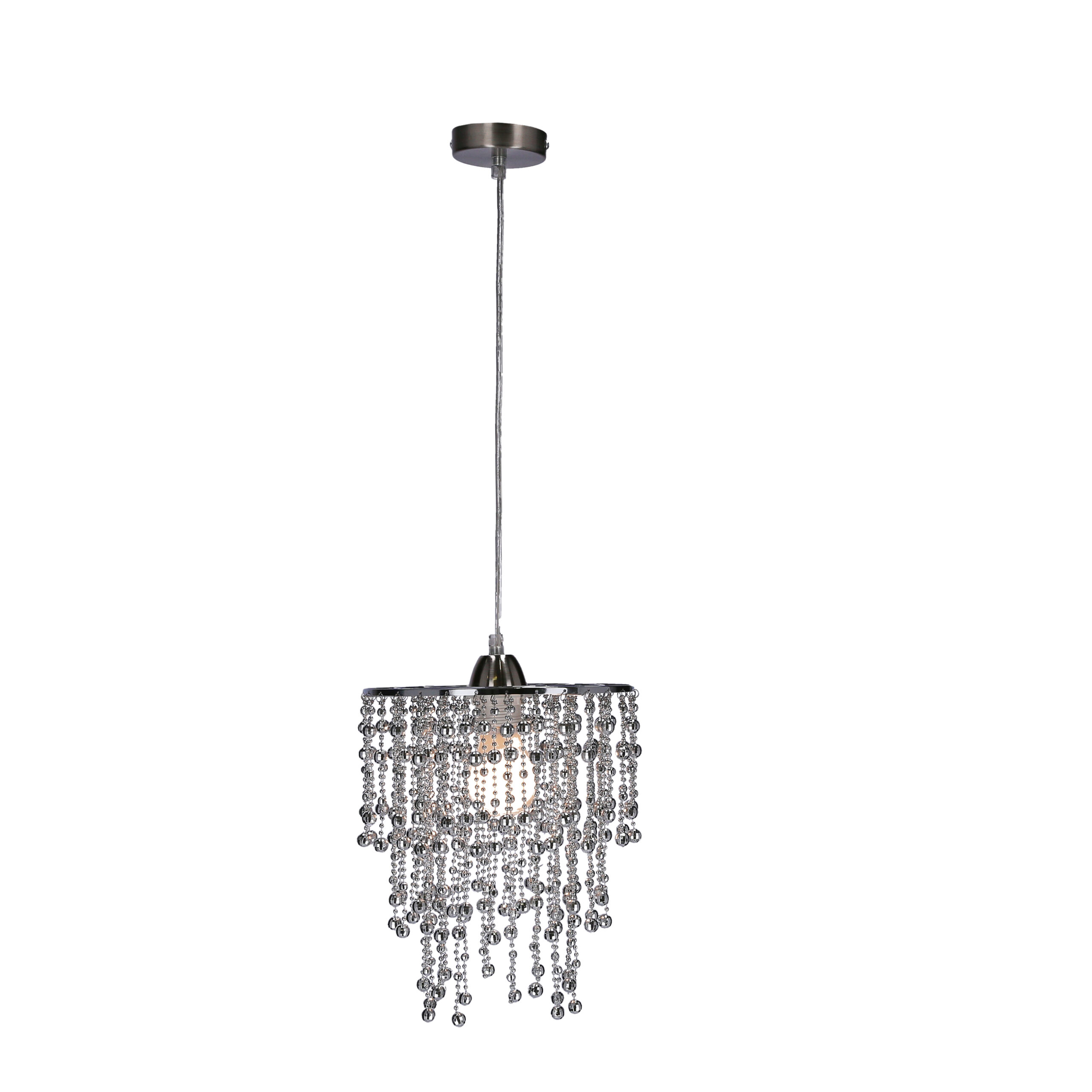 RONI LAMPA WISZĄCA 1X60W E27 ABAŻUR CHROMOWY - obrazek 10