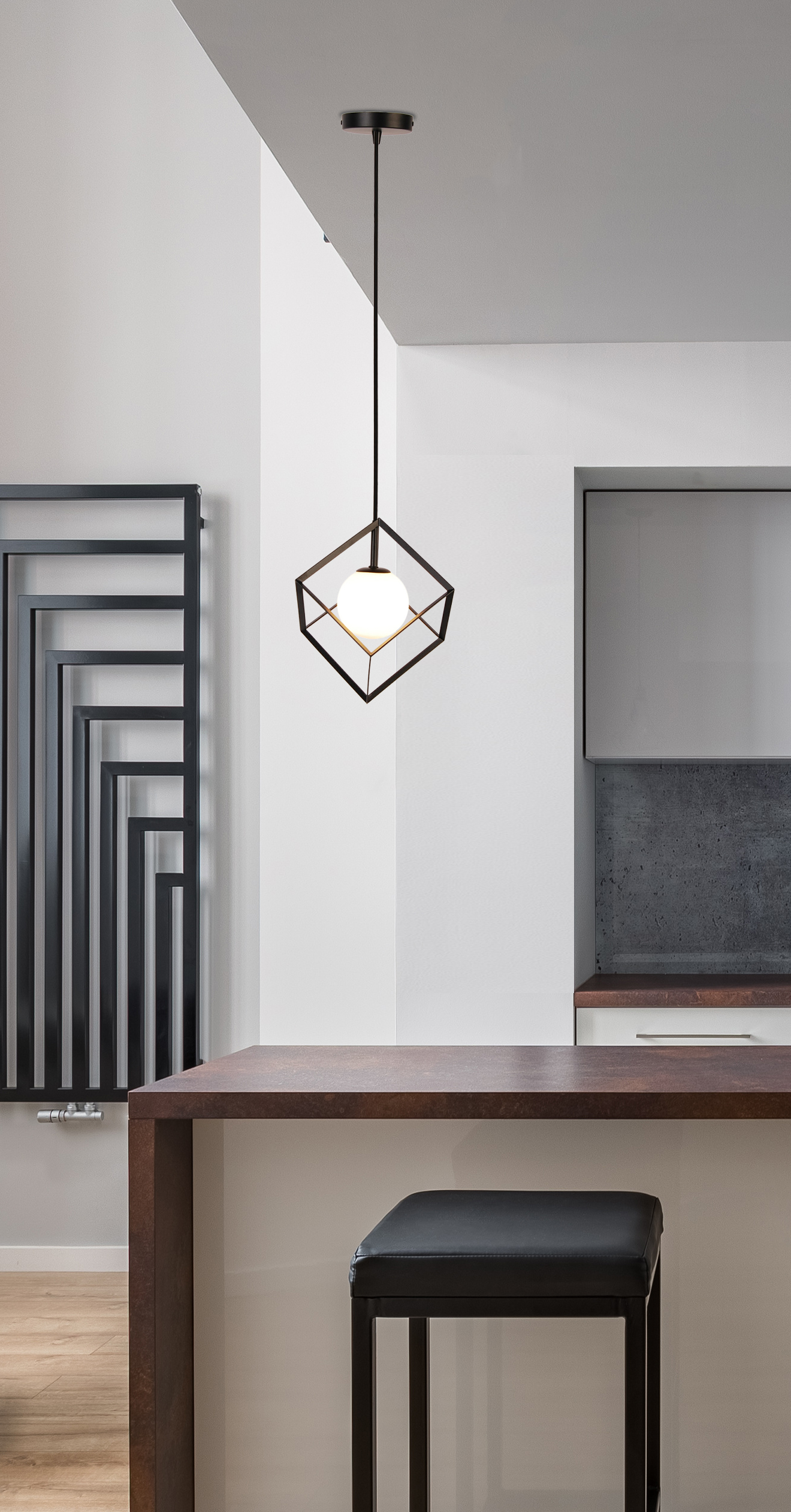 LAMPA WISZĄCA WEERT 1 CZARNY ZŁOTY 115x15x15 - obrazek 4