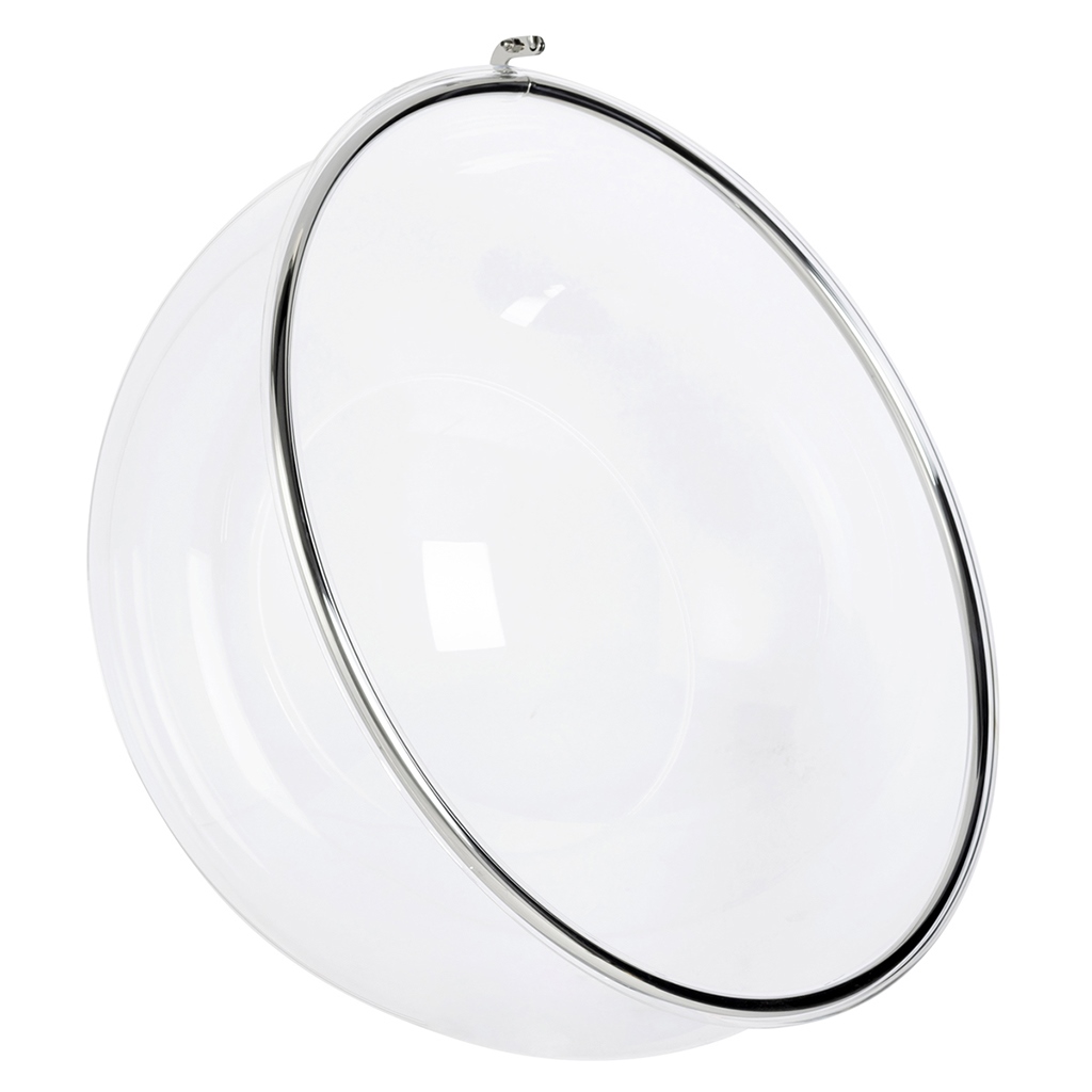 Fotel wiszący BUBBLE poduszka atramentowa - korpus akryl, poduszka wełna - obrazek 4