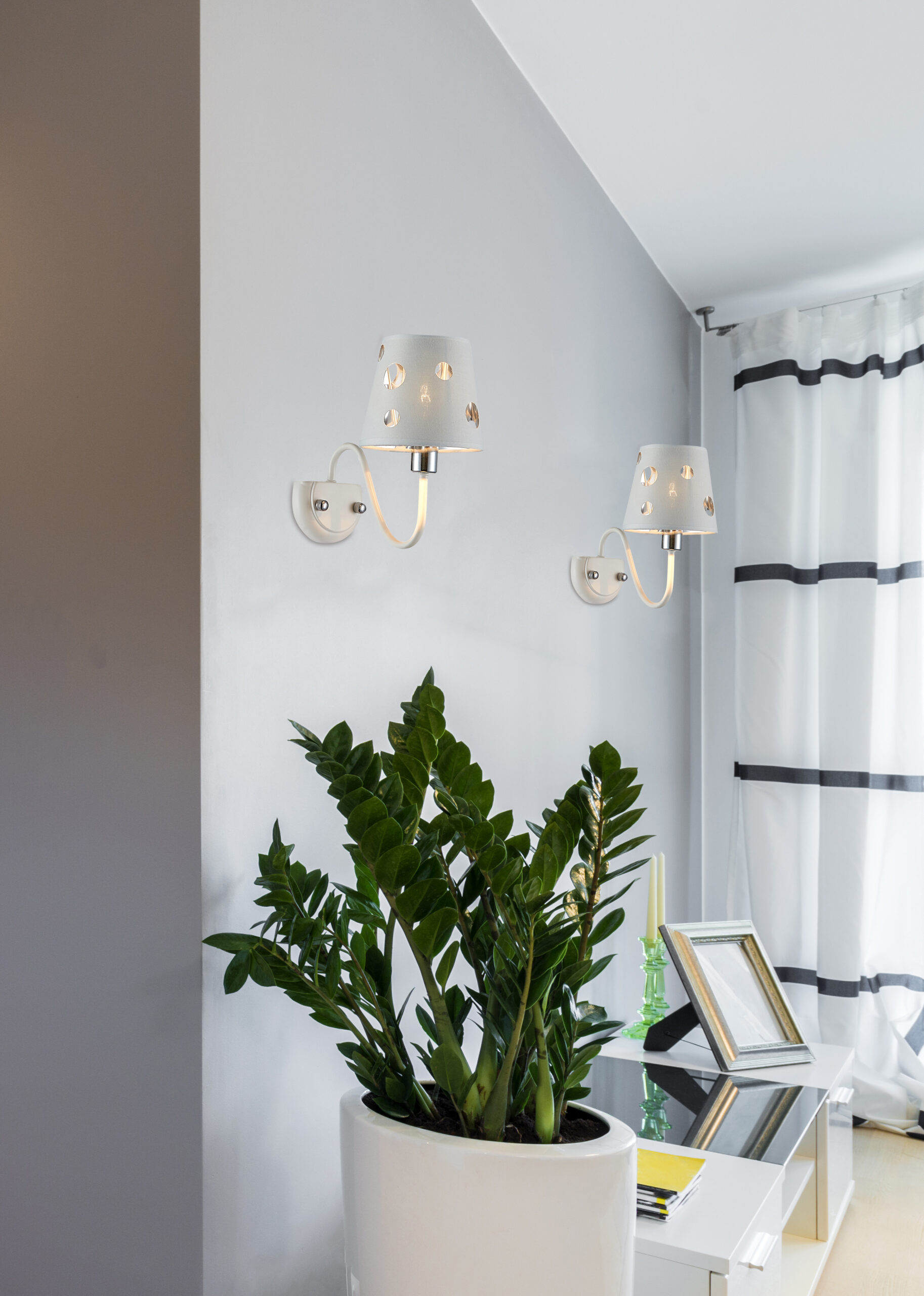 KINKIET BATLEY 1 BIAŁY - obrazek 3