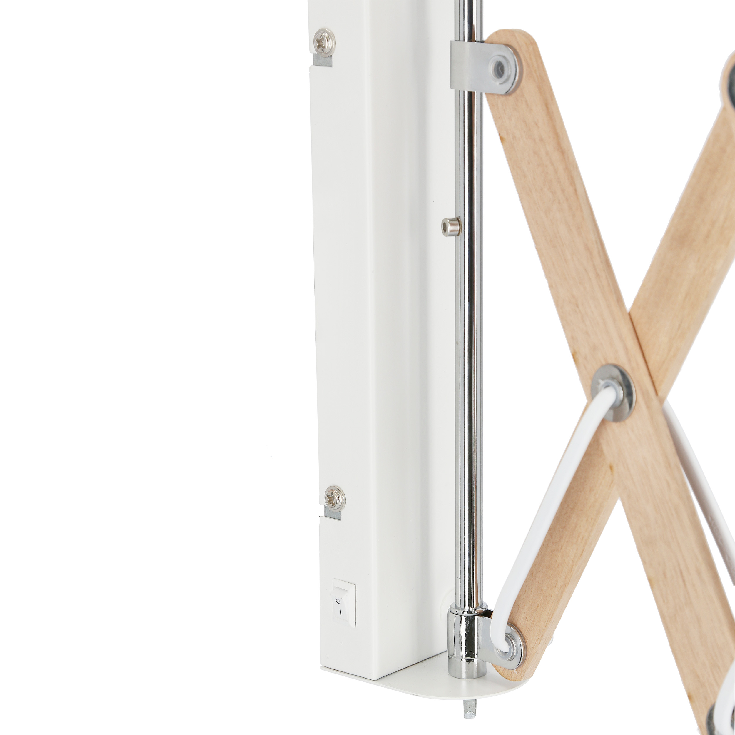 Lampa kinkiet Mito chrom 1X40W E27 abażur biały - obrazek 17