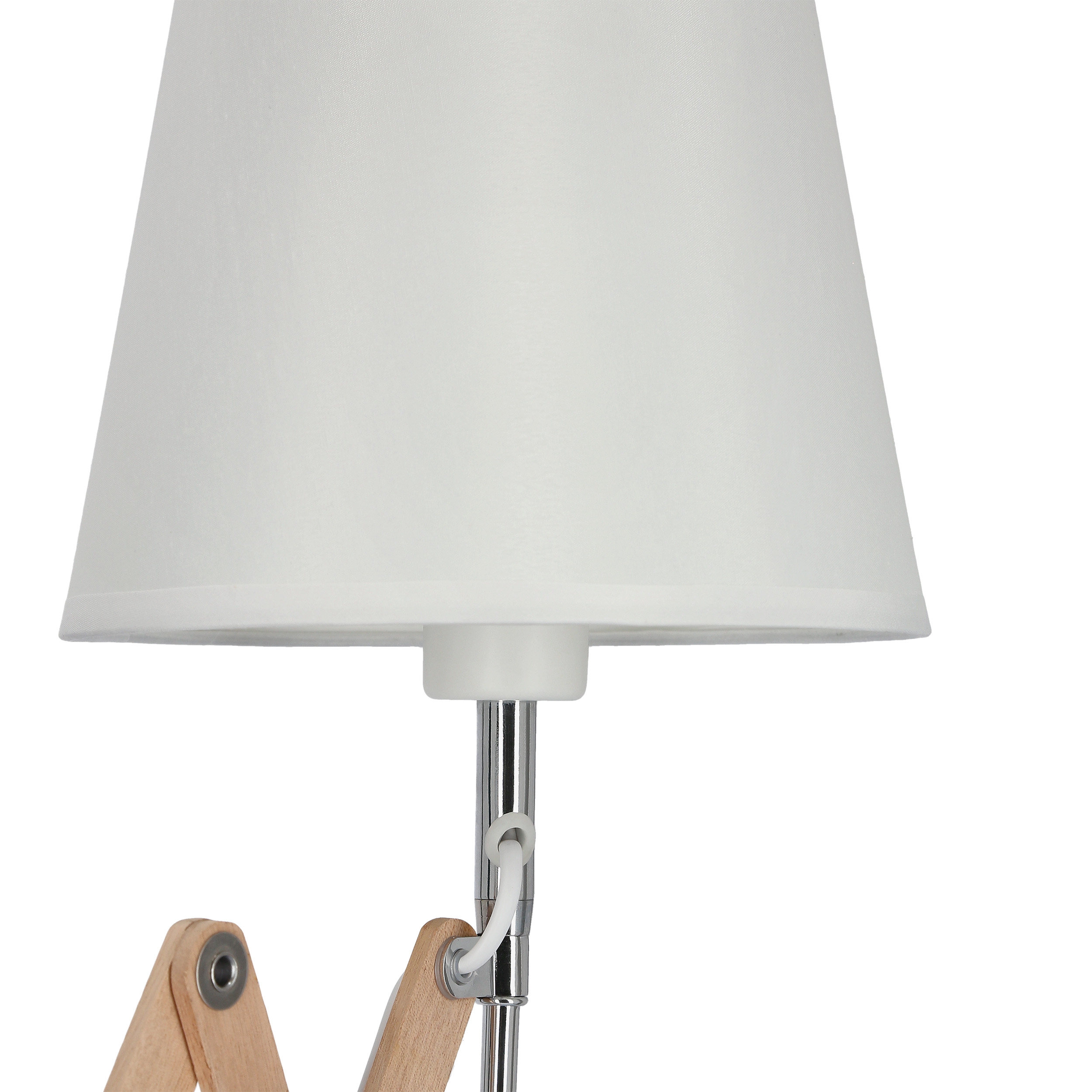 Lampa kinkiet Mito chrom 1X40W E27 abażur biały - obrazek 18