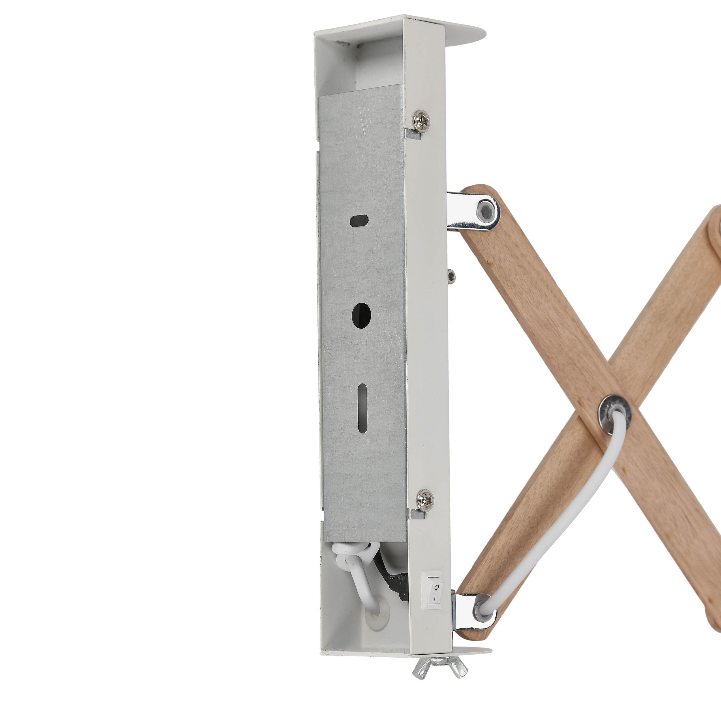 Lampa kinkiet Mito chrom 1X40W E27 abażur biały - obrazek 20