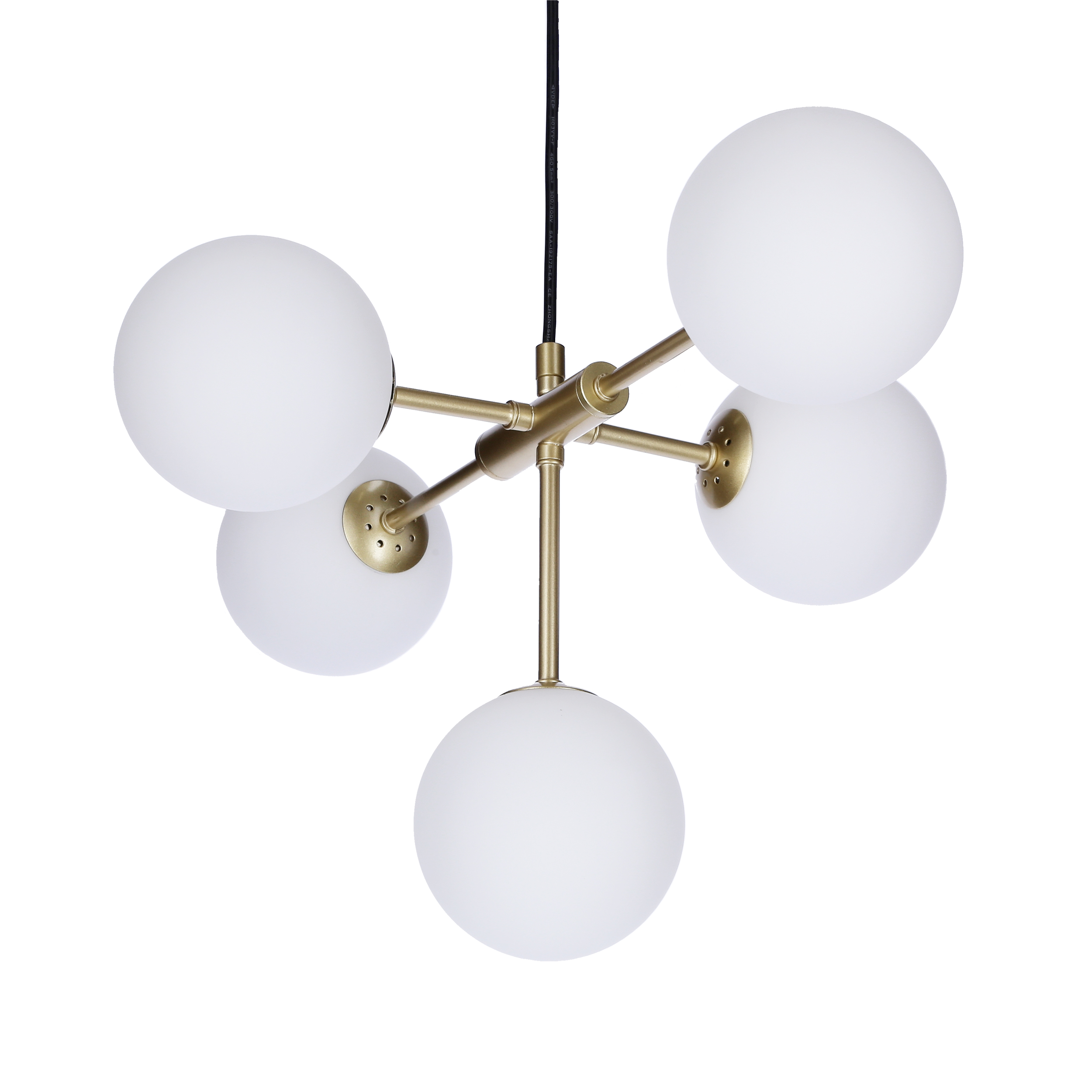 Mati zwis 5x28w g9 mosiądz - obrazek 7