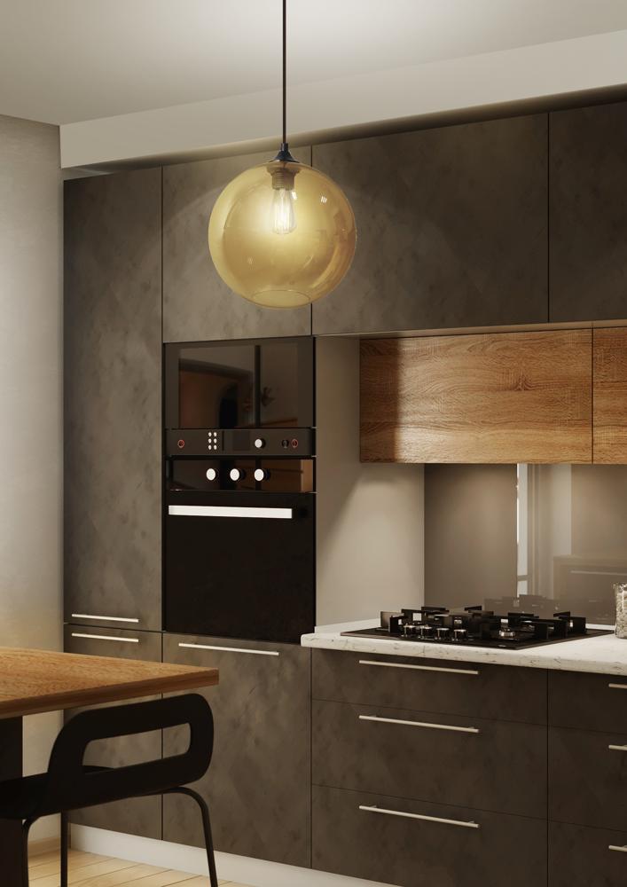 LAMPA WISZĄCA EDISON 25 1X60W E27 BRĄZOWY - obrazek 3