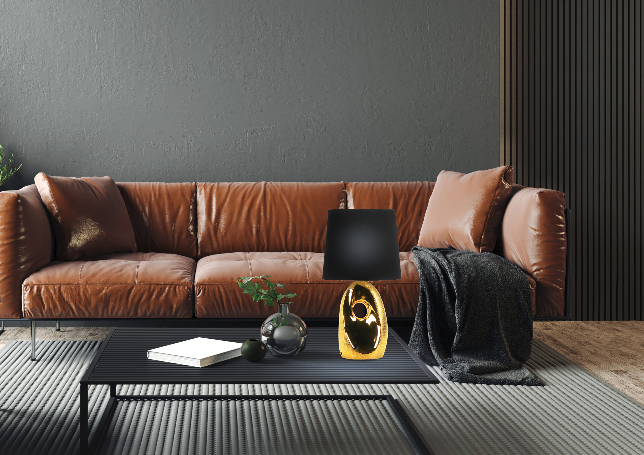 HIERRO LAMPA GABINETOWA 1X60W E27 ZŁOTA - obrazek 3