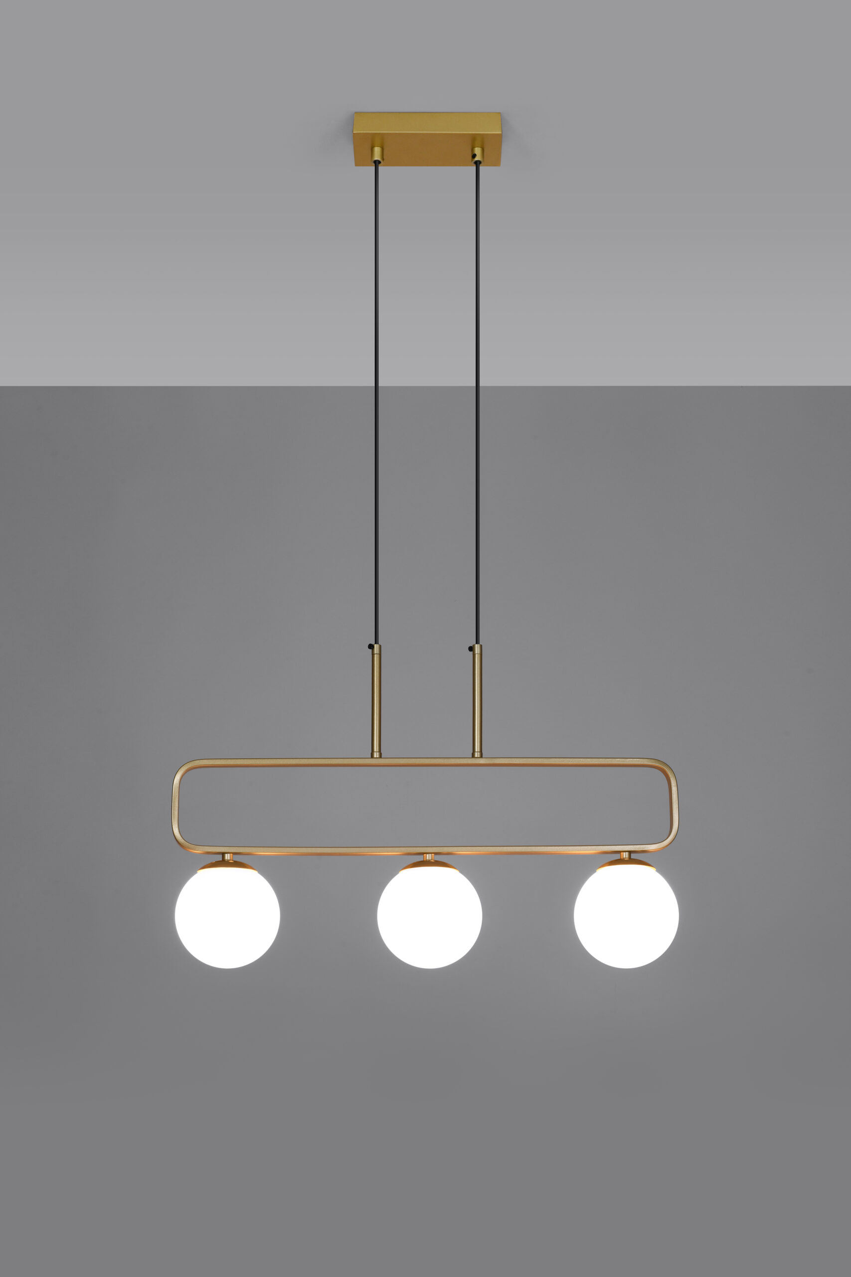Jove lampa wisząca mosiądz 3x20w g9 klosz biały - obrazek 6