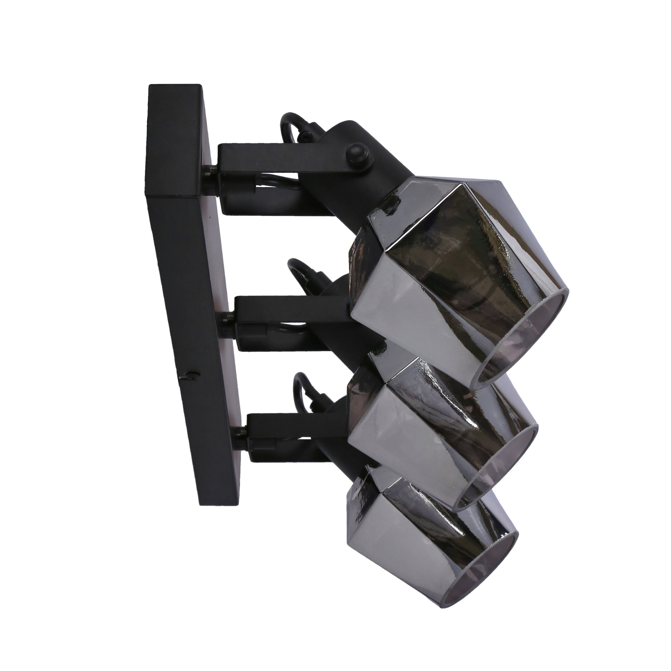 Randi lampa sufitowa listwa czarny matowy 3x15w e14 klosz dymiony - obrazek 8